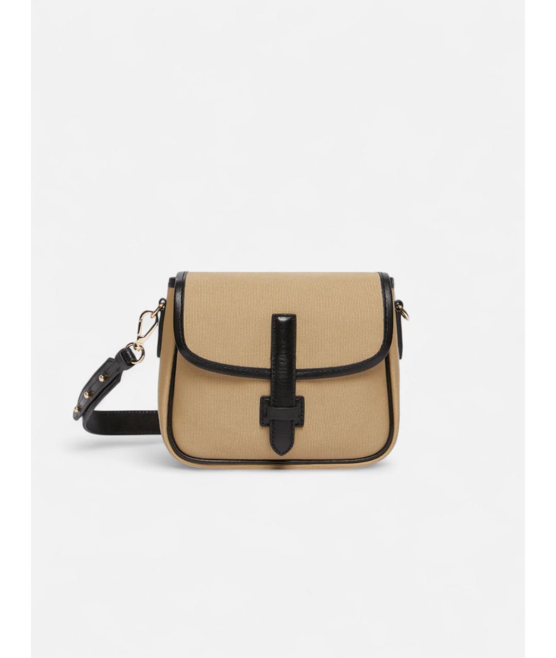 WEEKEND MAX MARA Бежевая тканевая сумка через плечо, фото 6