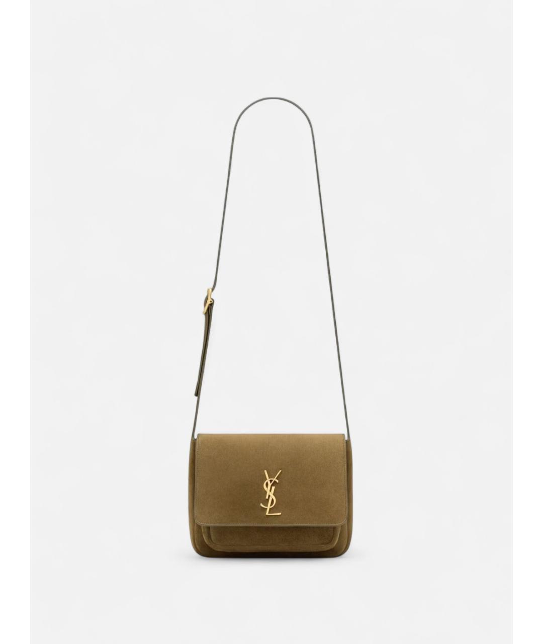 SAINT LAURENT Кожаная сумка через плечо, фото 5