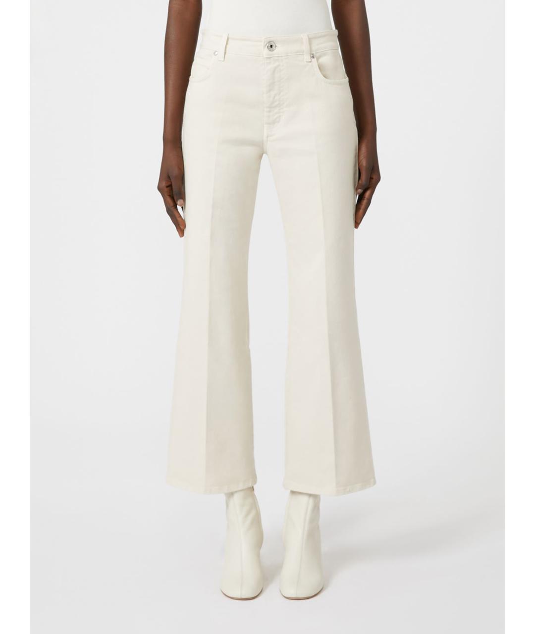 WEEKEND MAX MARA Хлопковые прямые брюки, фото 4