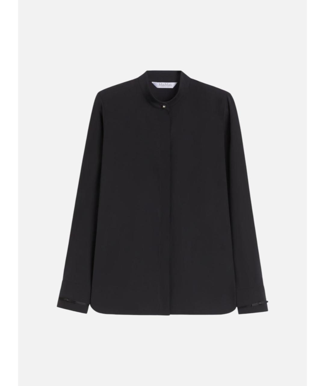MAX MARA Черная хлопковая рубашка, фото 6