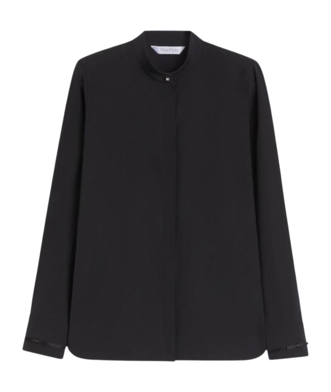 MAX MARA Черная хлопковая рубашка, фото 1