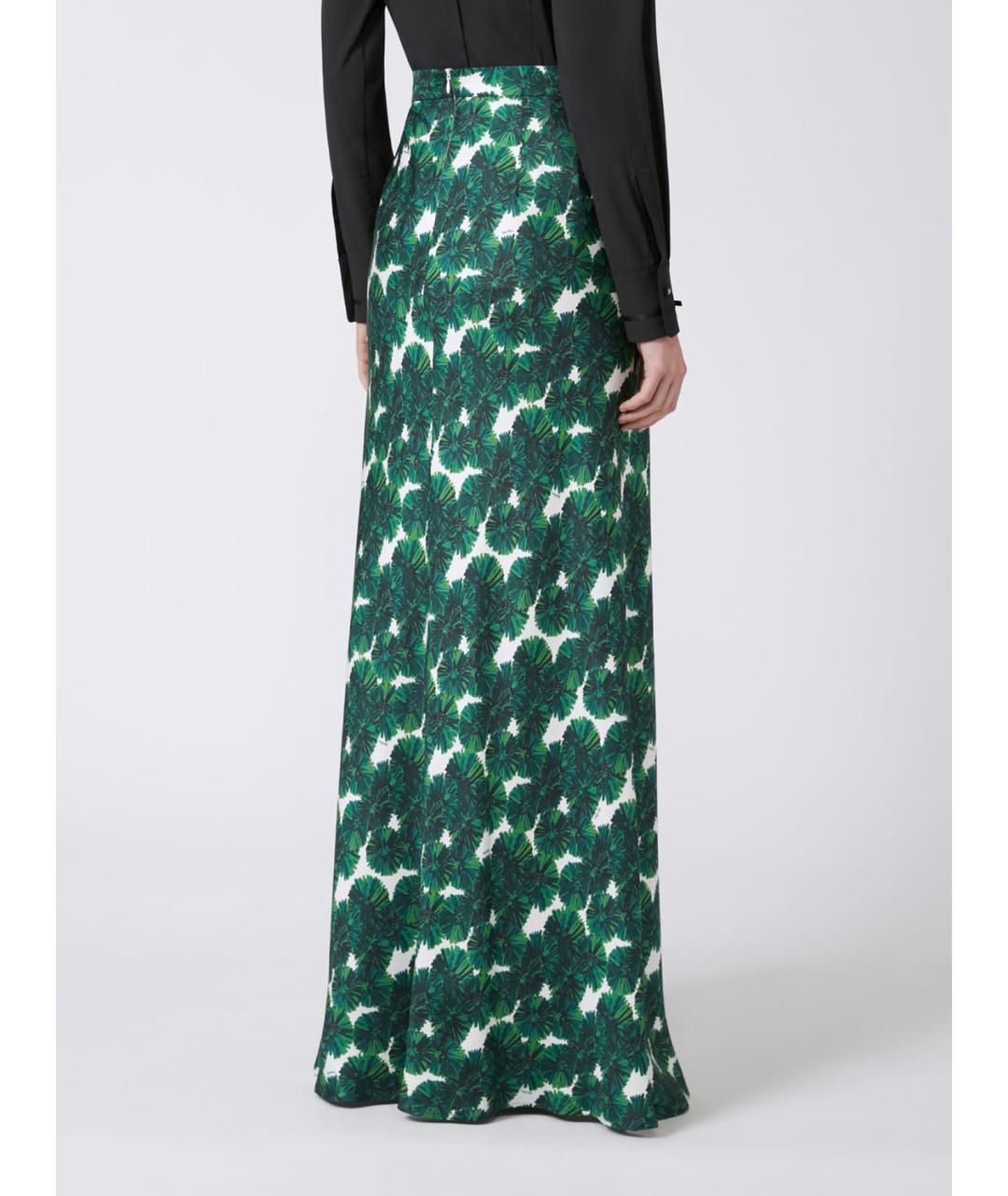 MAX MARA Мульти шелковая юбка макси, фото 3