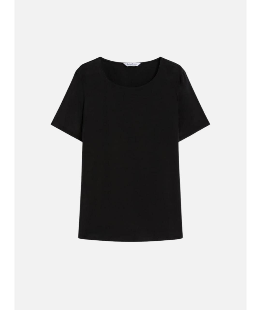 MAX MARA Черная шелковая блузы, фото 5