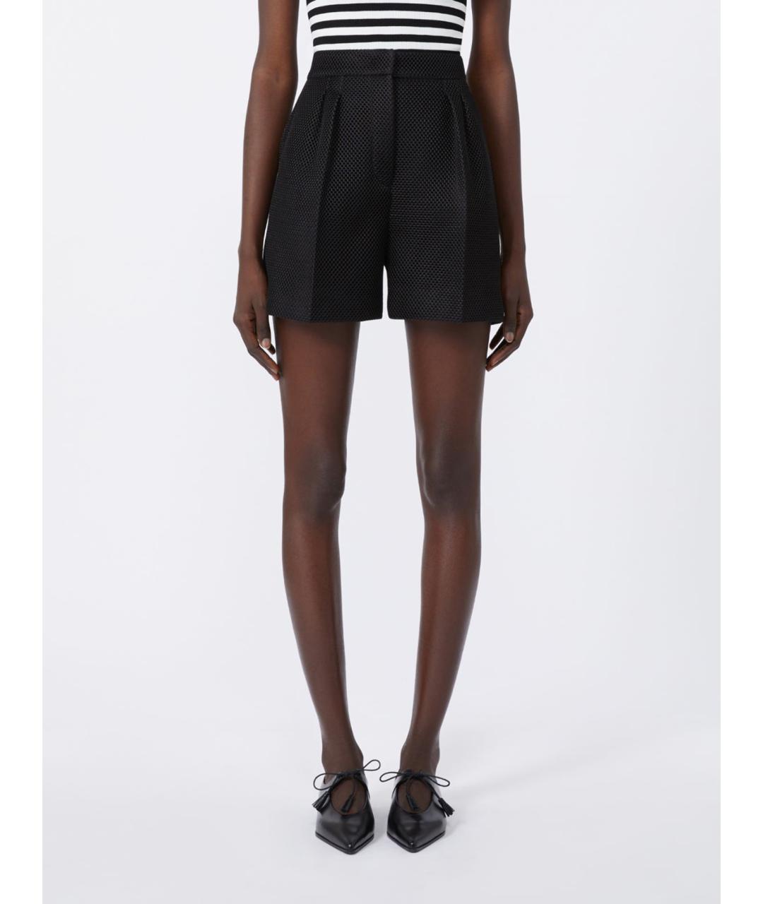 MAX MARA Черные полиэстеровые шорты, фото 5