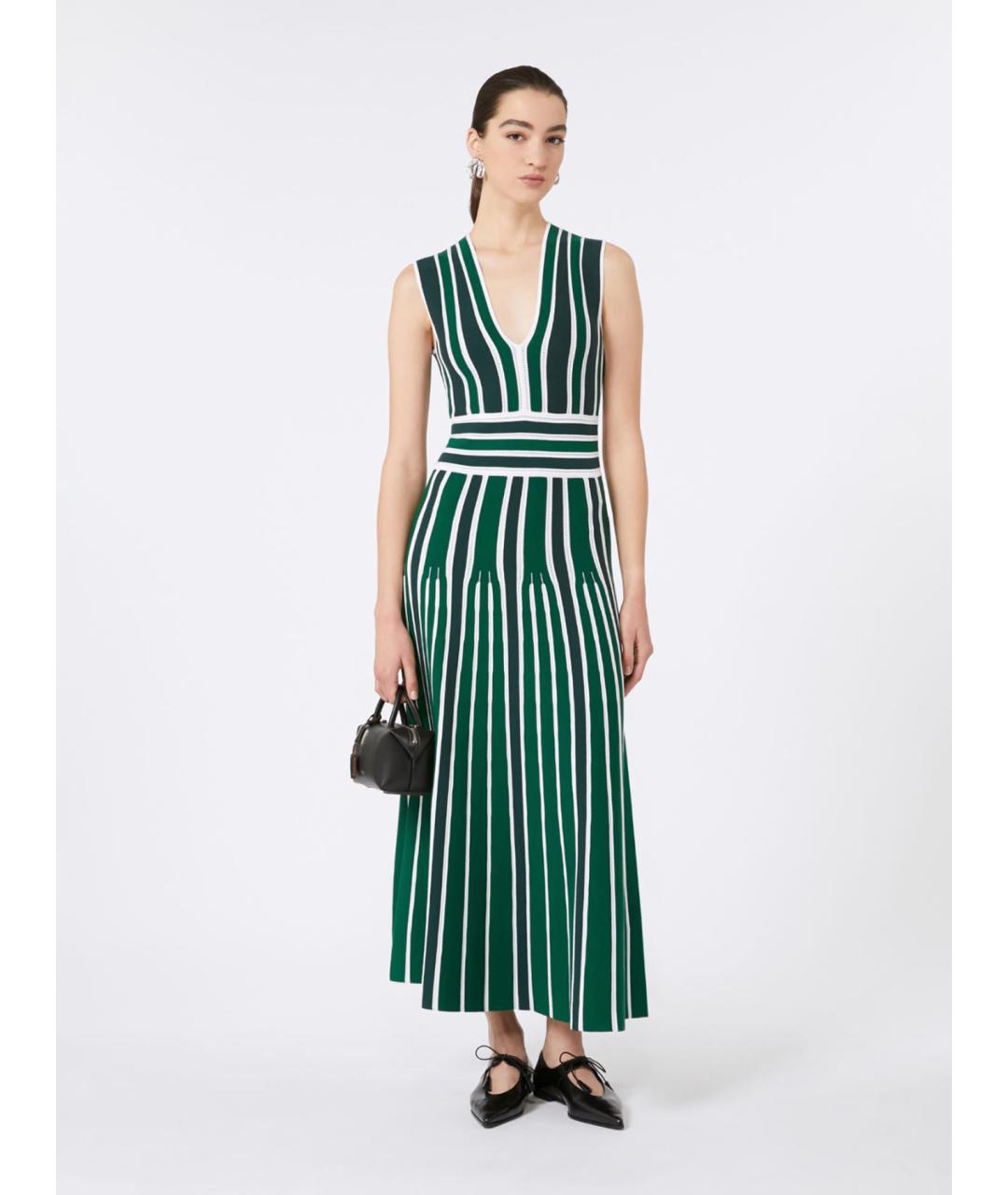 MAX MARA Мульти вискозное повседневное платье, фото 2