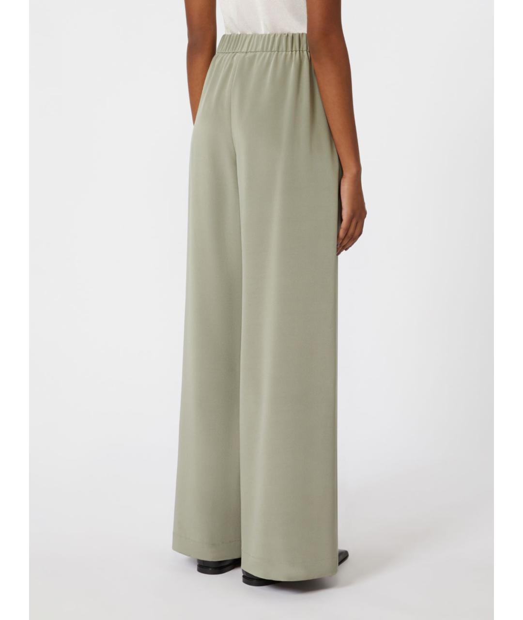 MAX MARA Зеленые брюки широкие, фото 3