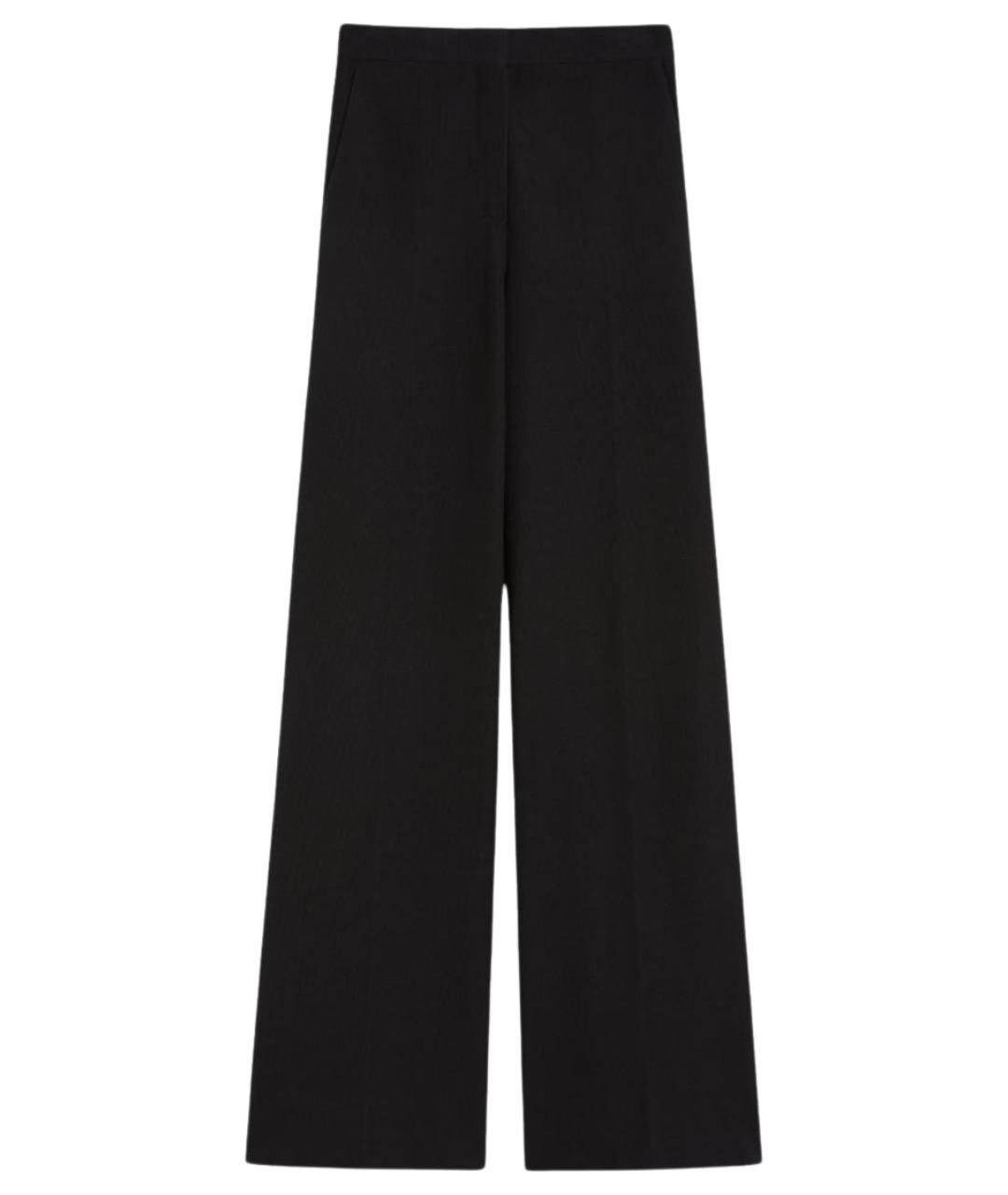 MAX MARA Черные полиамидовые брюки широкие, фото 1