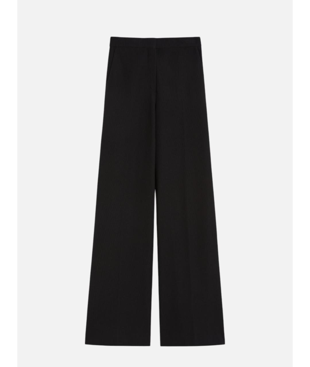 MAX MARA Черные полиамидовые брюки широкие, фото 5