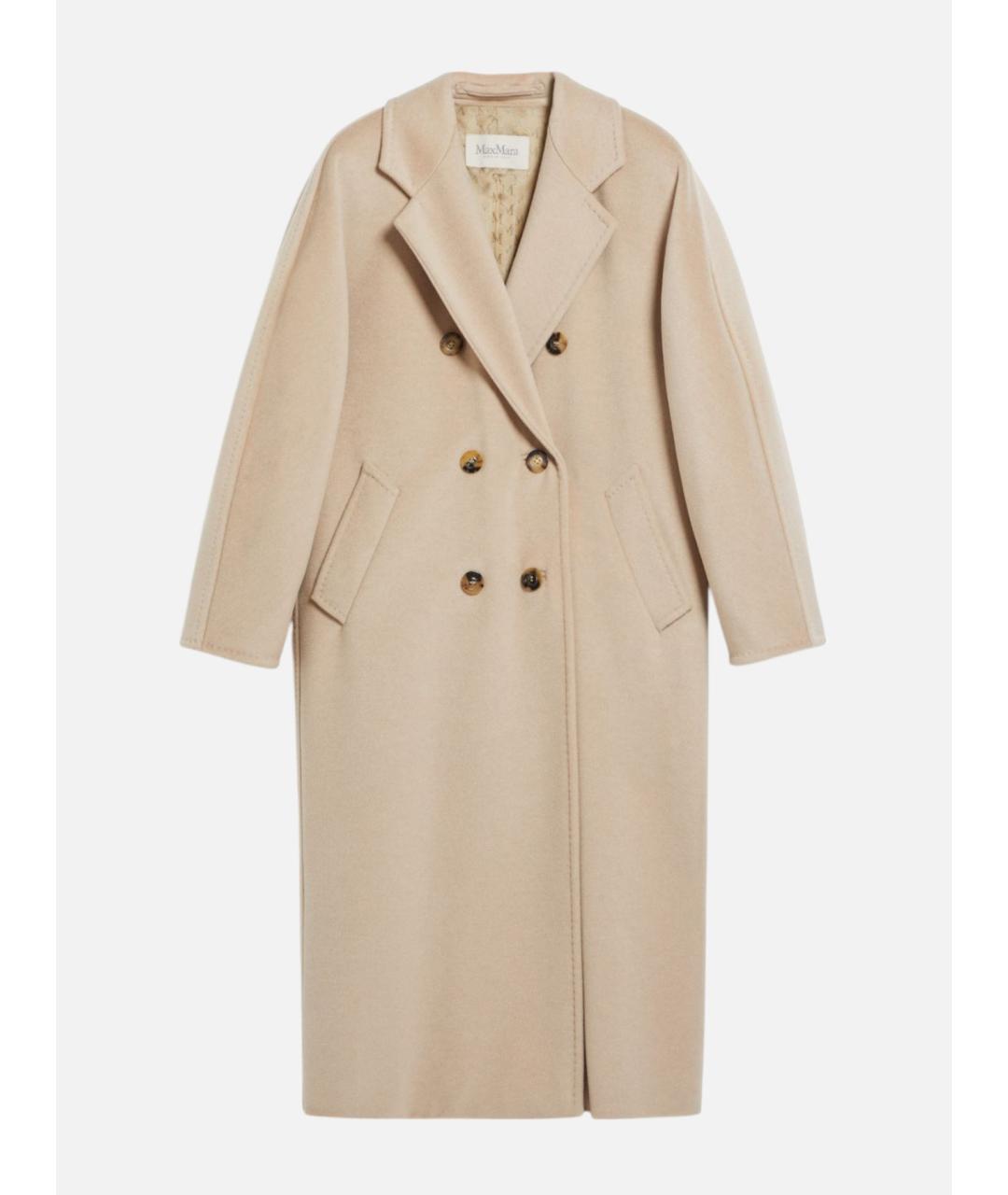 MAX MARA Бежевое шерстяное пальто, фото 6