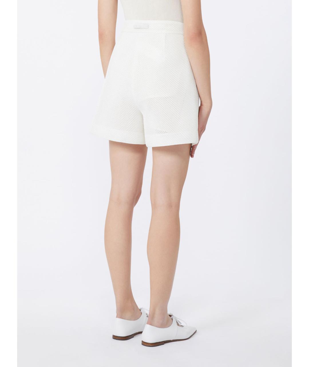 MAX MARA Белые полиэстеровые шорты, фото 3