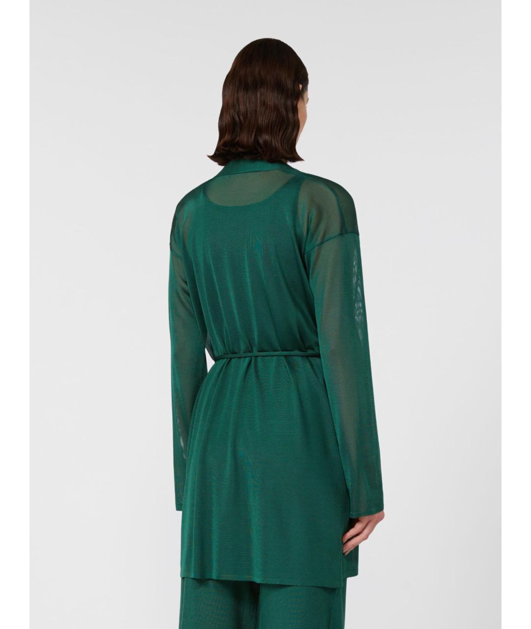 MAX MARA Зеленый вискозный кардиган, фото 3