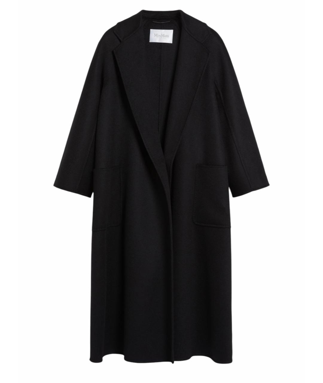 MAX MARA Черное кашемировое пальто, фото 1