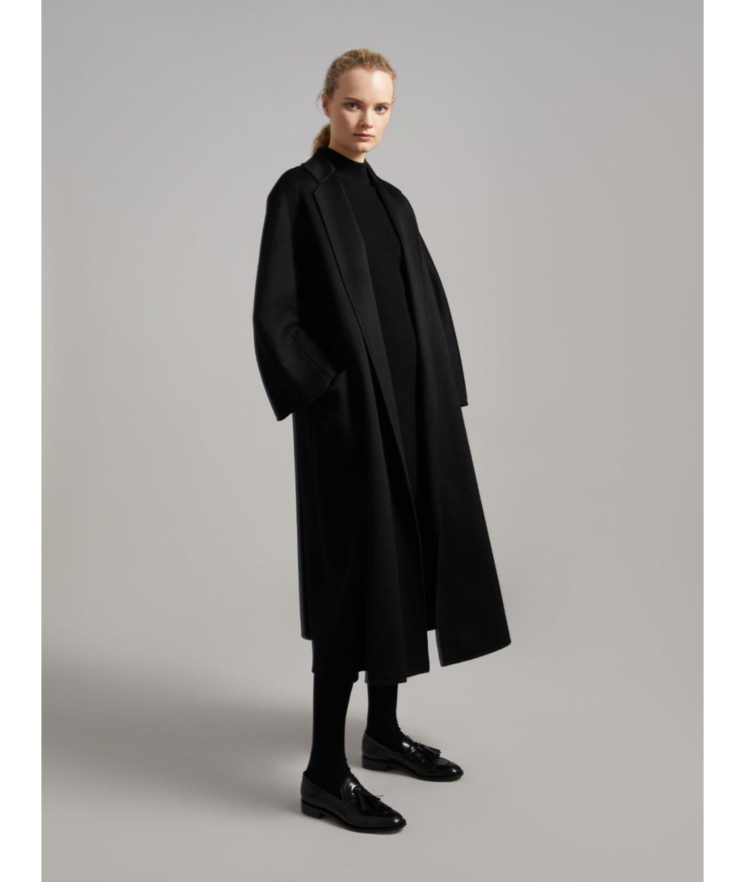 MAX MARA Черное кашемировое пальто, фото 2