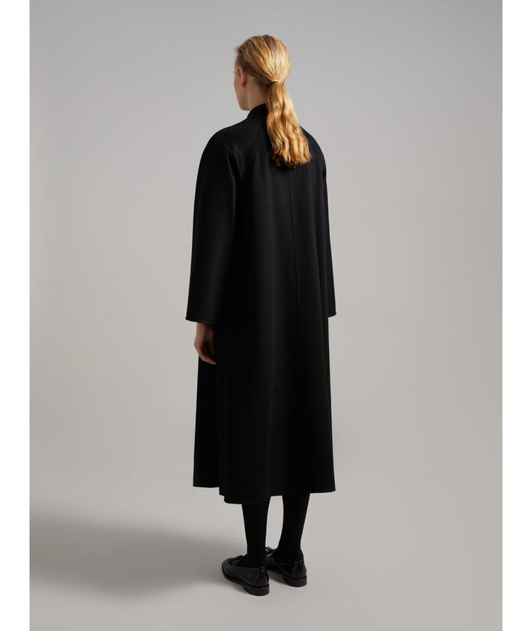MAX MARA Черное кашемировое пальто, фото 4