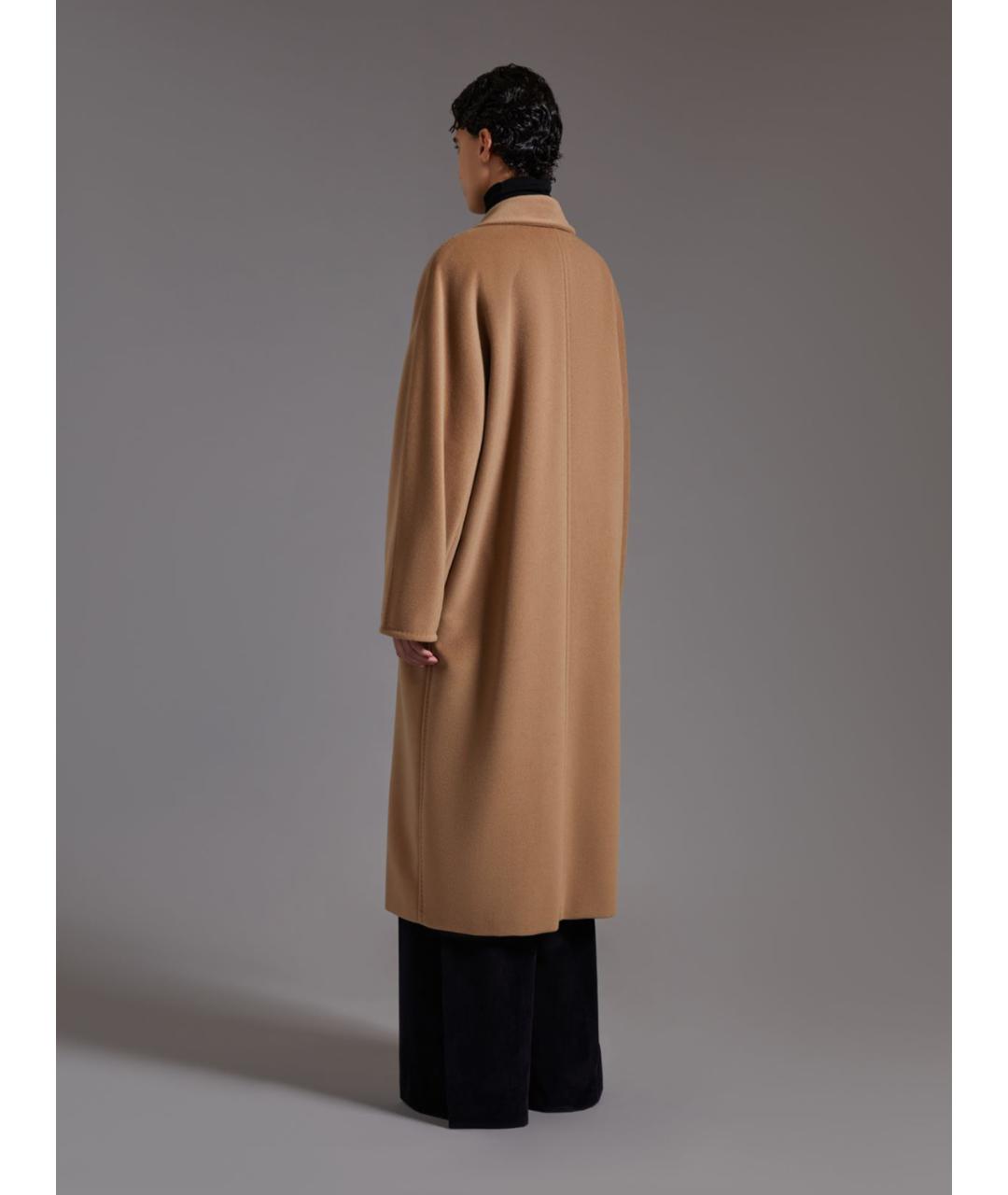 MAX MARA Бежевое шерстяное пальто, фото 5