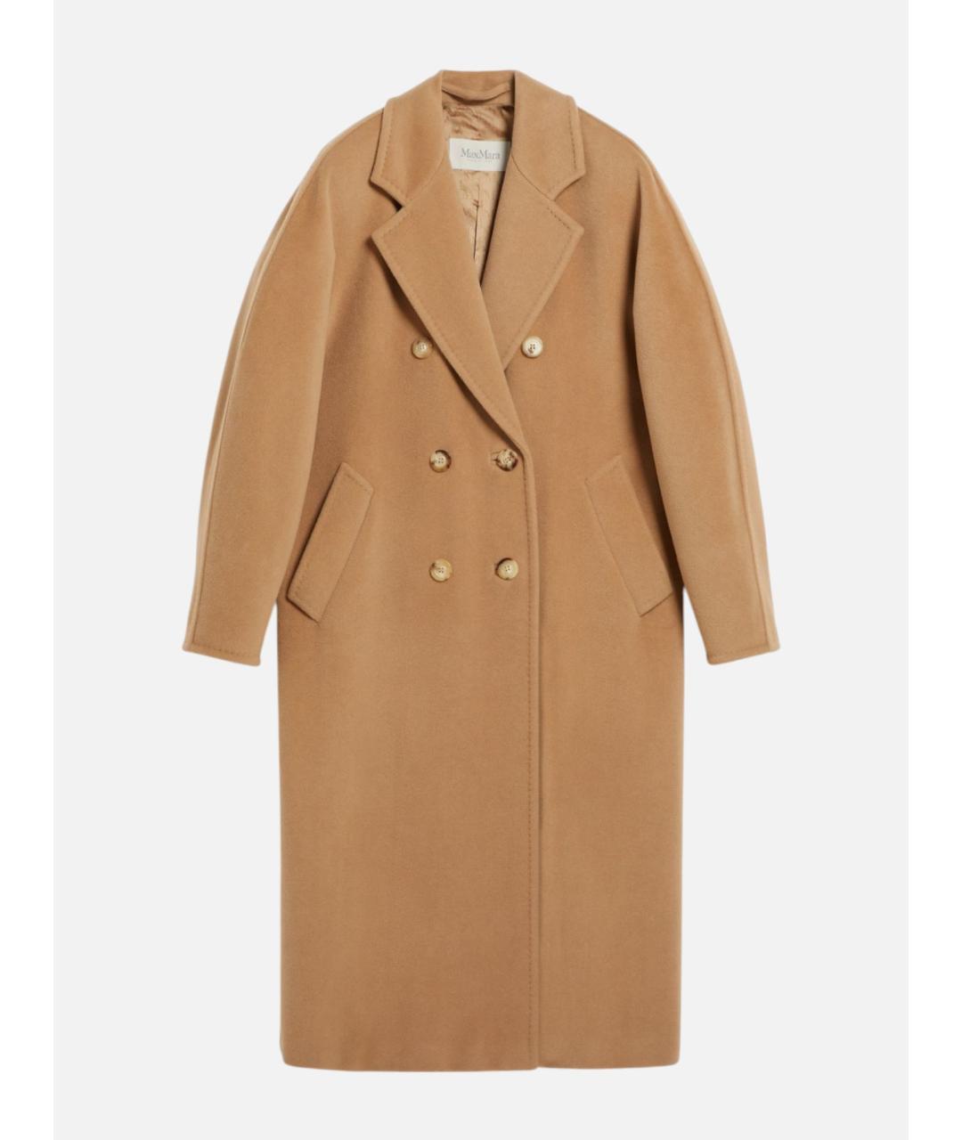 MAX MARA Бежевое шерстяное пальто, фото 6