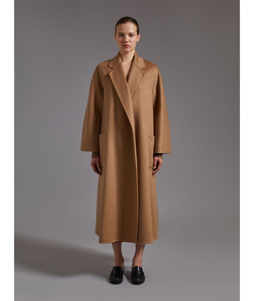 MAX MARA Бежевое кашемировое пальто, фото 4