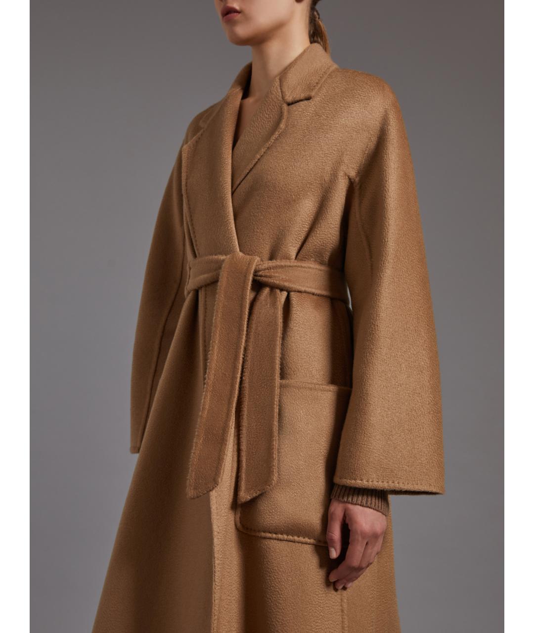 MAX MARA Бежевое кашемировое пальто, фото 5