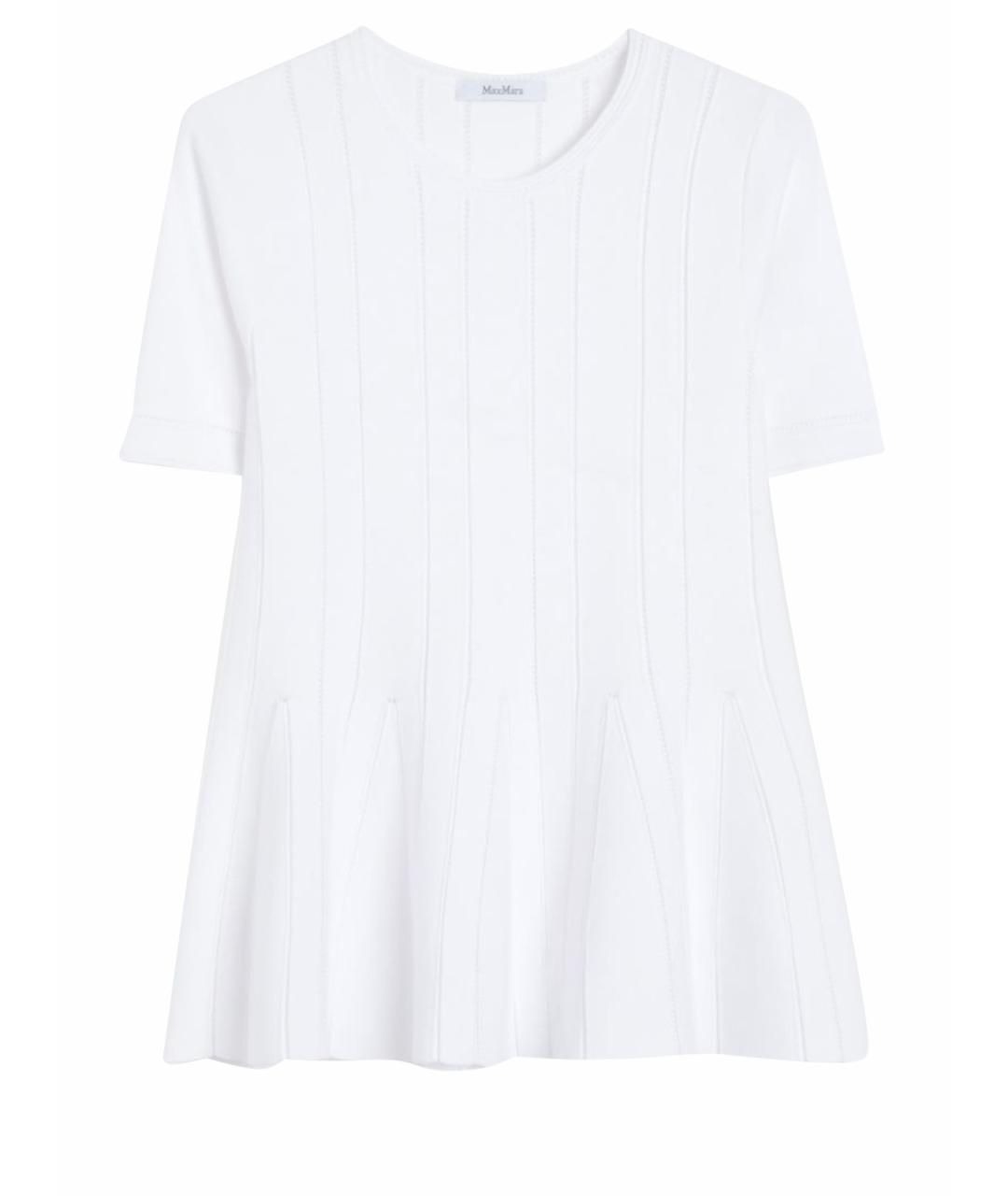 MAX MARA Белая вискозная футболка, фото 1