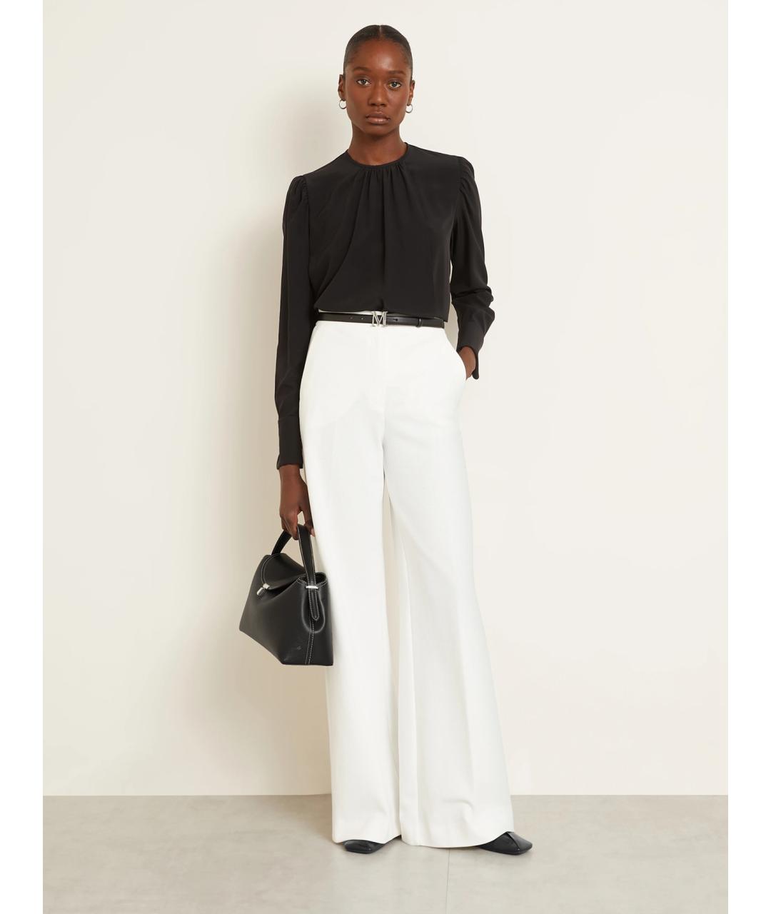 MAX MARA Черная шелковая рубашка, фото 2