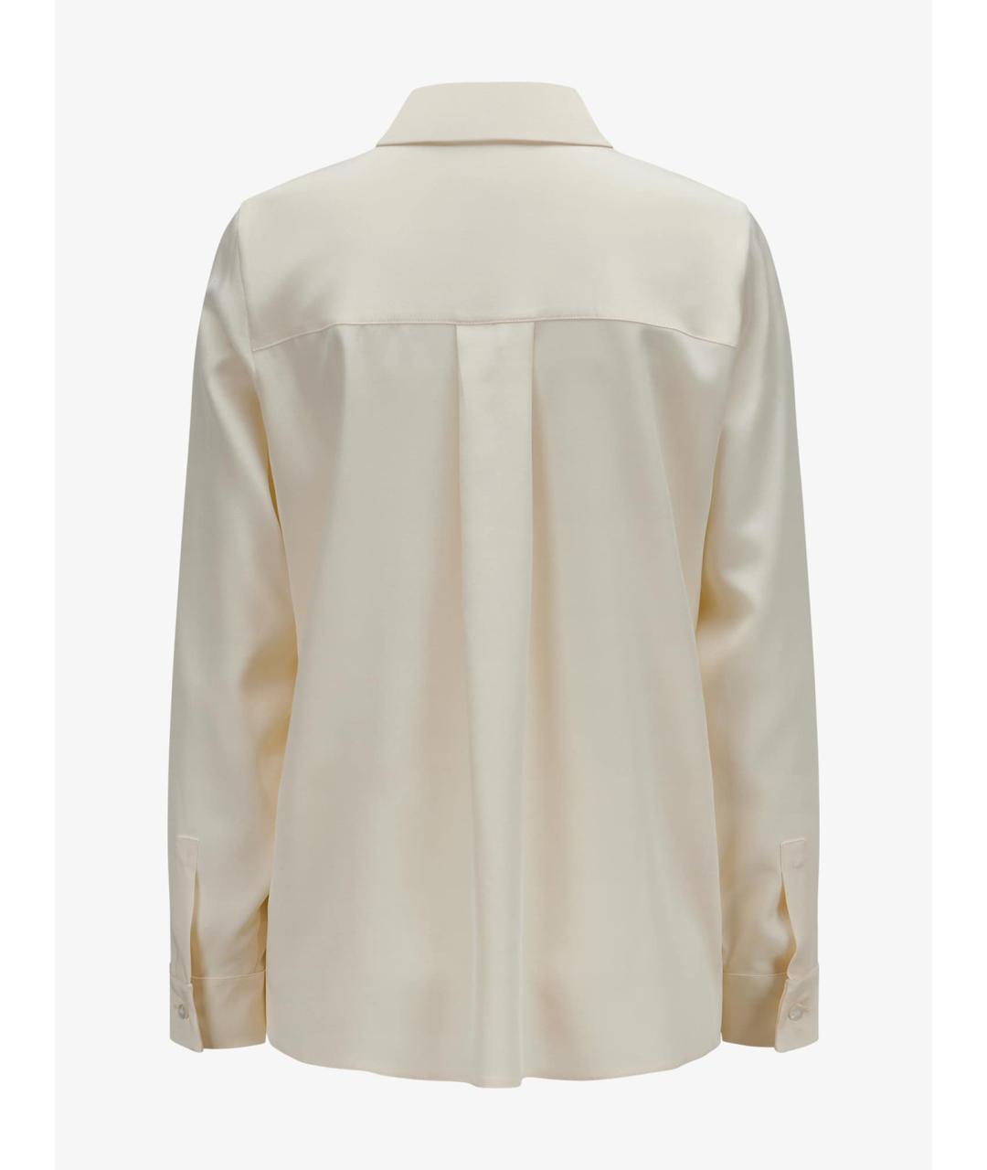 MAX MARA Бежевая шелковая рубашка, фото 3