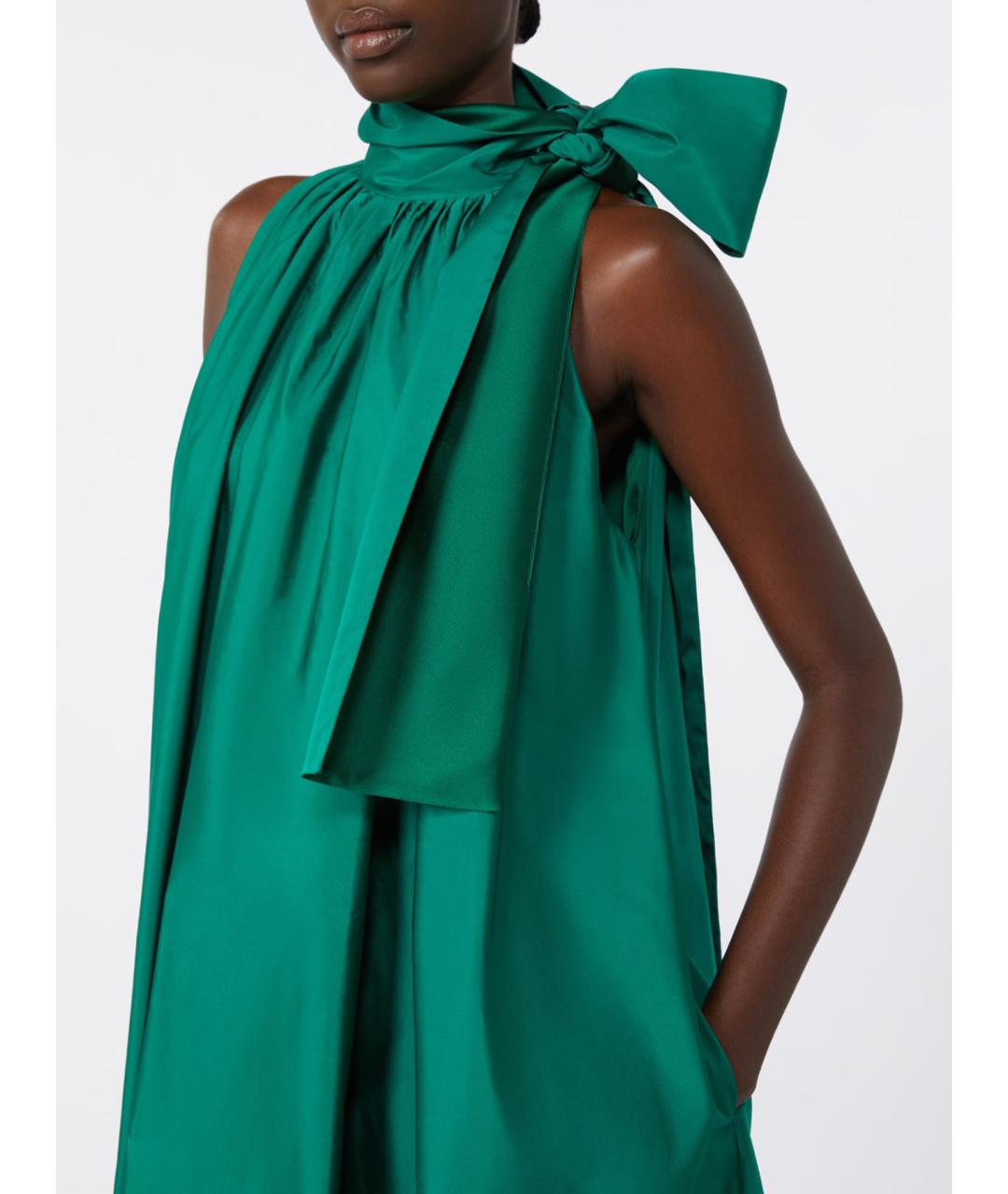 MAX MARA Зеленые полиэстеровое повседневное платье, фото 3