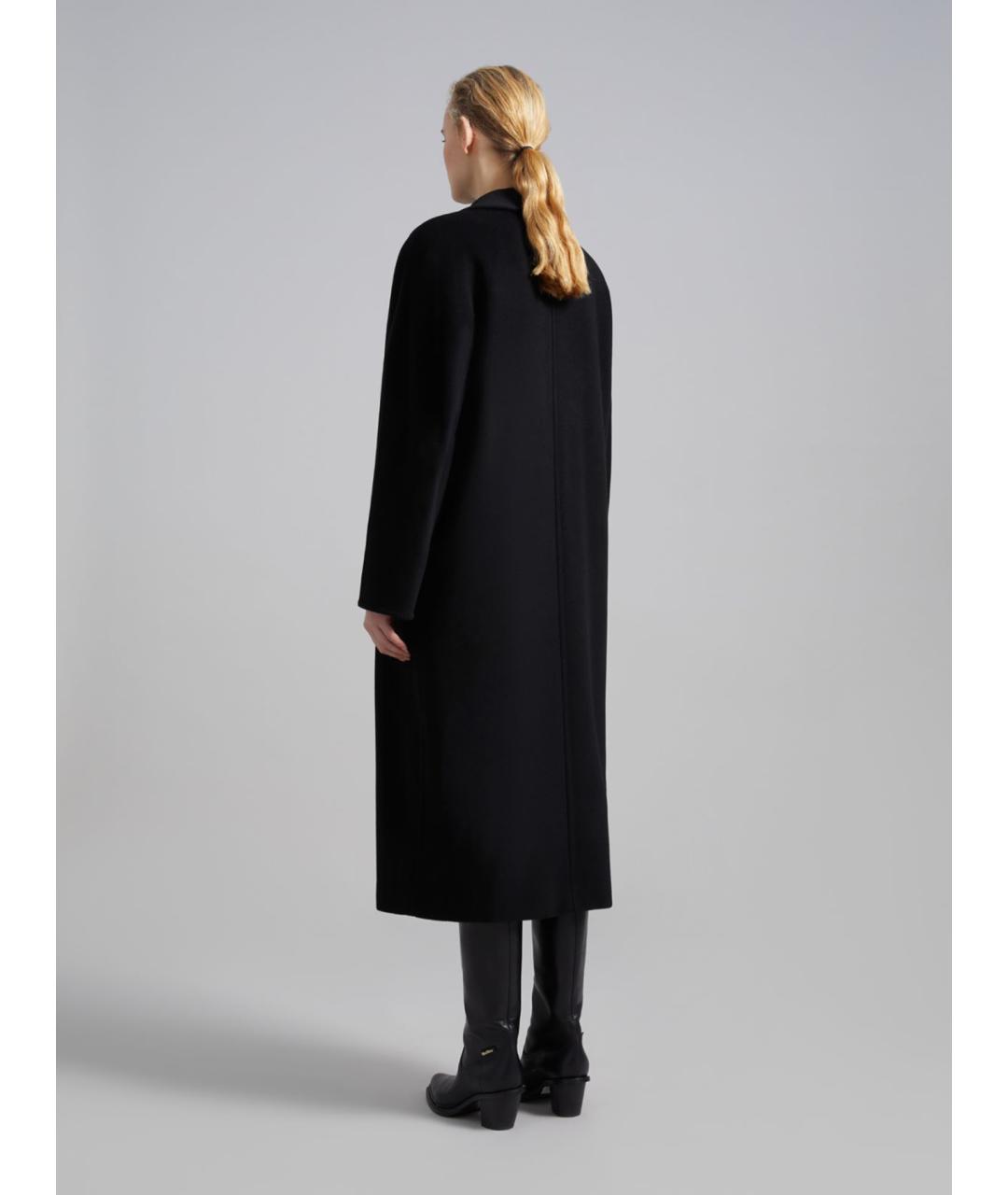 MAX MARA Черное шерстяное пальто, фото 4