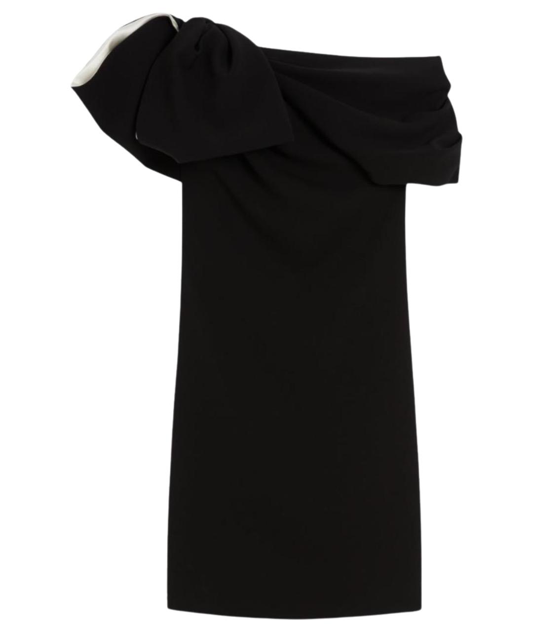 MAX MARA Черное вискозное коктейльное платье, фото 1