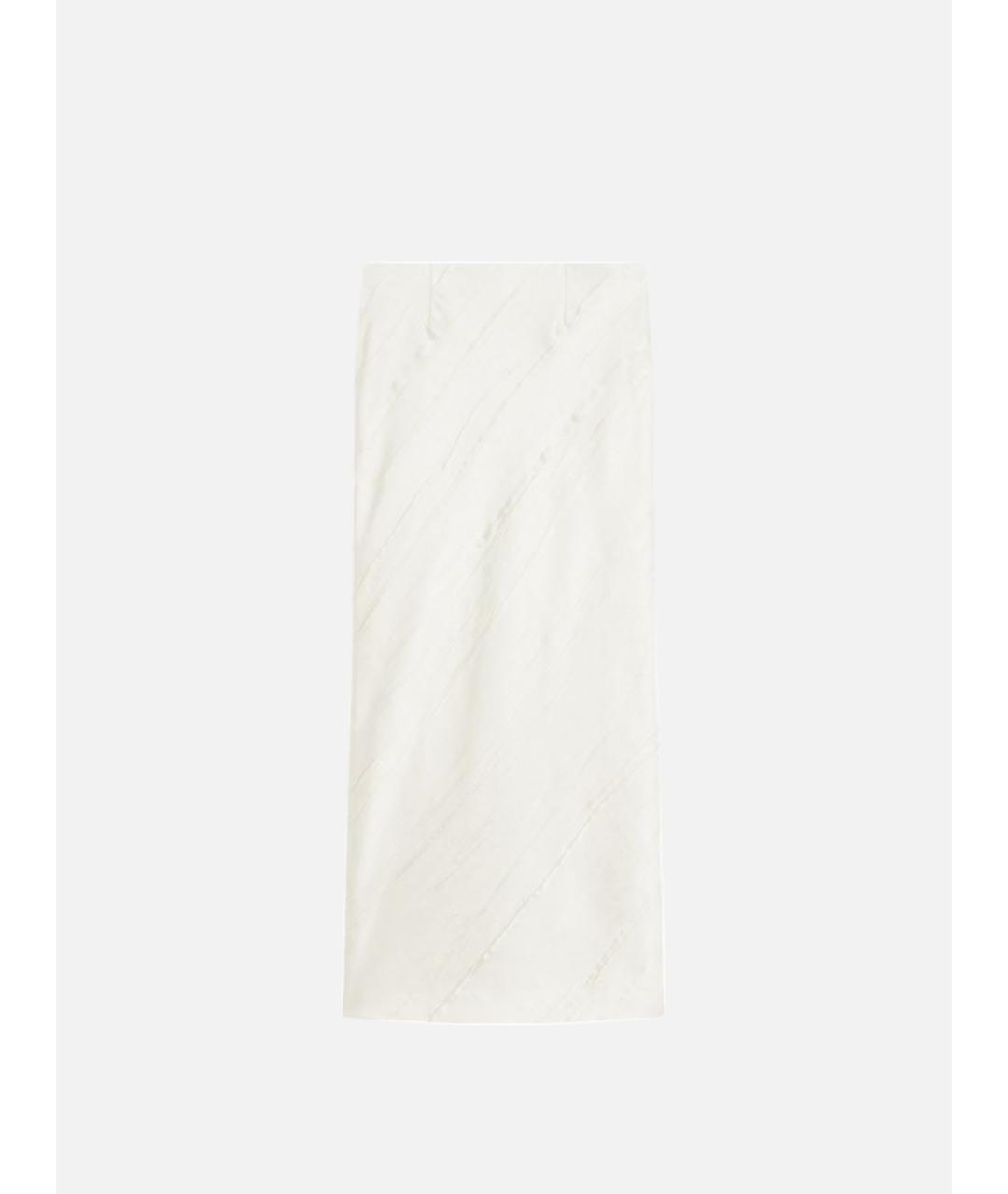 SPORTMAX Белая полиэстеровая юбка миди, фото 1