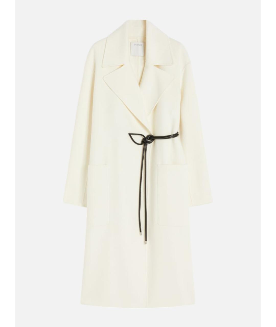 SPORTMAX Белое шерстяное пальто, фото 6