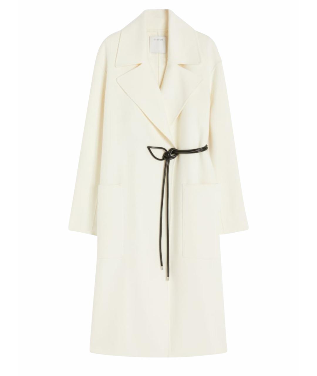 SPORTMAX Белое шерстяное пальто, фото 1