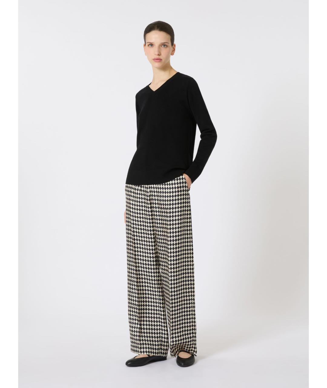 'S MAX MARA Черный шерстяной джемпер / свитер, фото 2