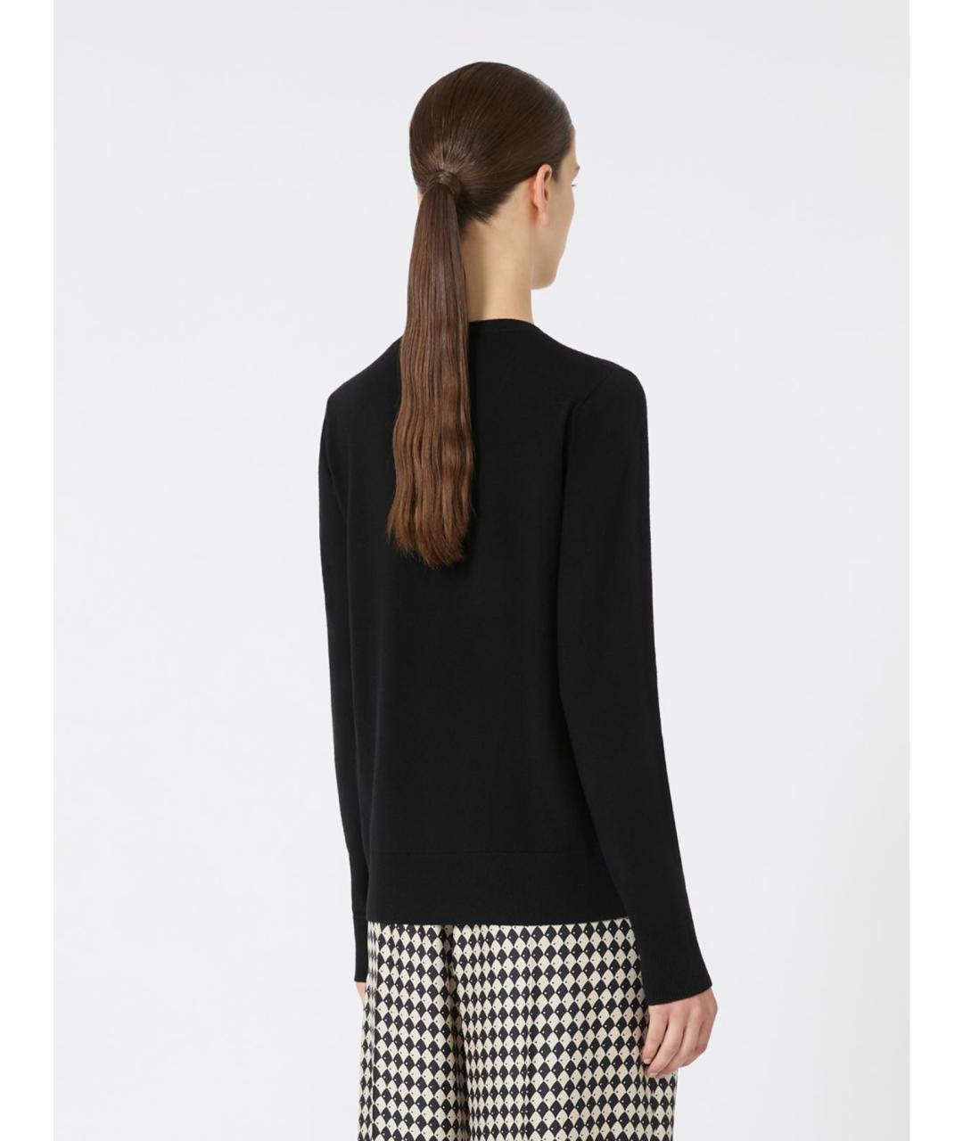 'S MAX MARA Черный шерстяной джемпер / свитер, фото 3