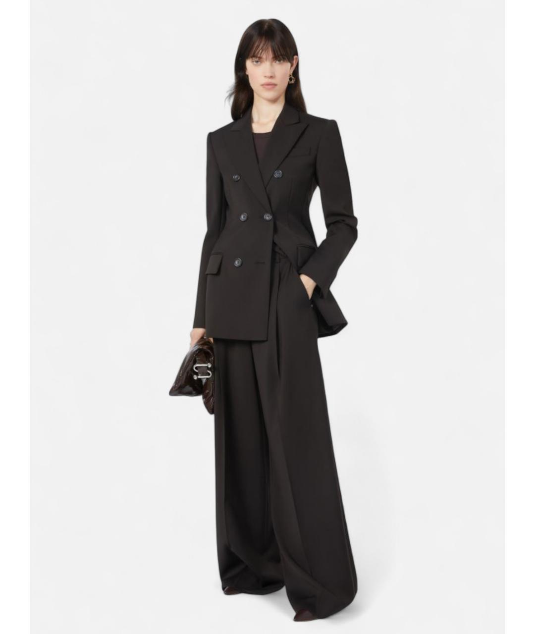 SPORTMAX Коричневый шерстяной жакет/пиджак, фото 2
