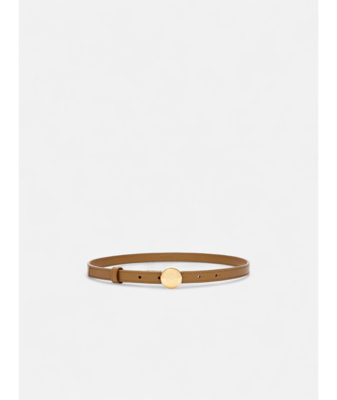 LOEWE Коричневый кожаный ремень, фото 4