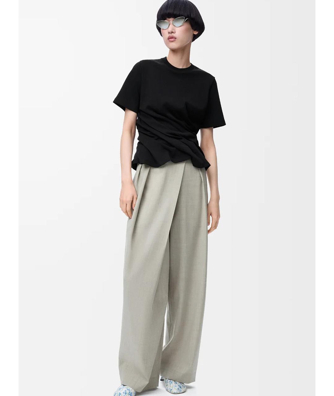 LOEWE Черная хлопковая футболка, фото 2