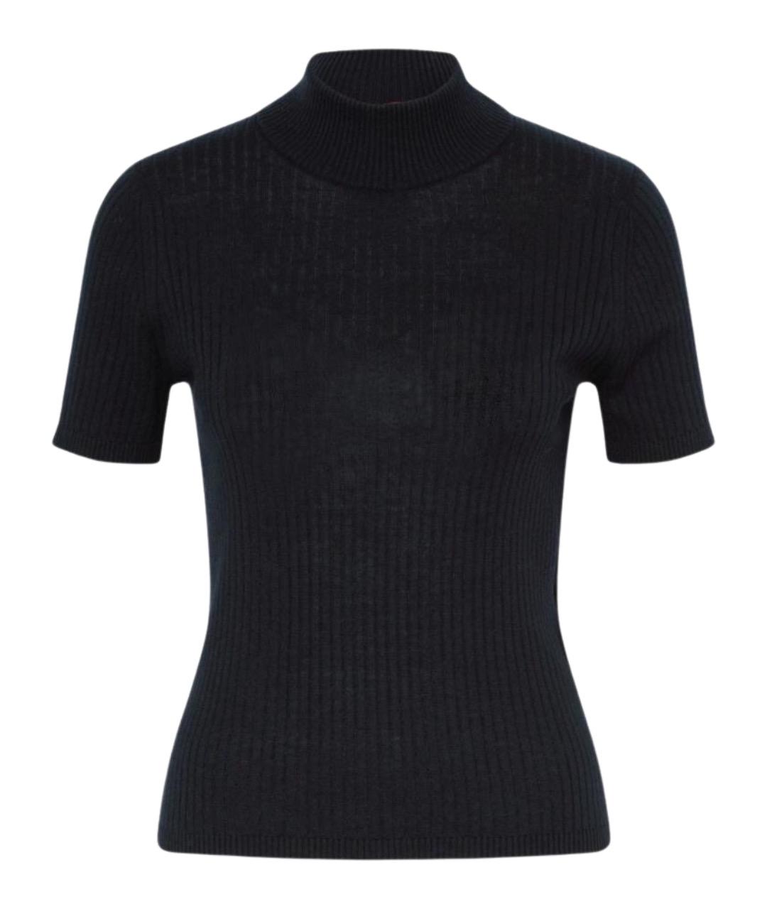 MAX MARA STUDIO Черная шерстяная водолазка, фото 1