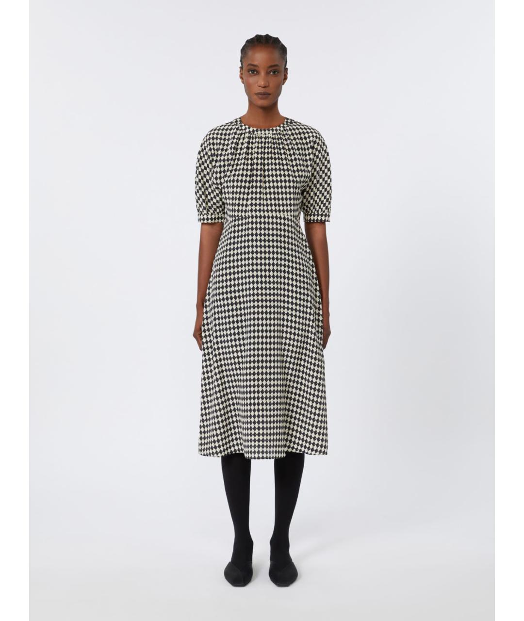 'S MAX MARA Мульти шелковое повседневное платье, фото 4