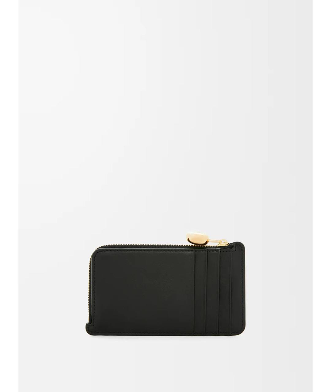 LOEWE Черный кожаный кардхолдер, фото 2