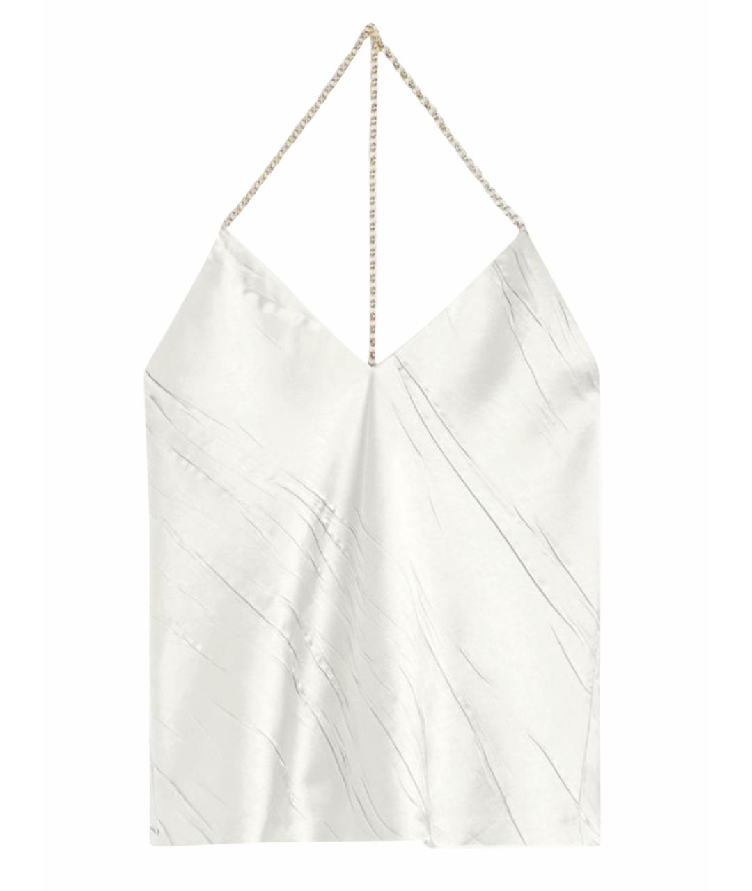 SPORTMAX Белая полиэстеровая майка, фото 1