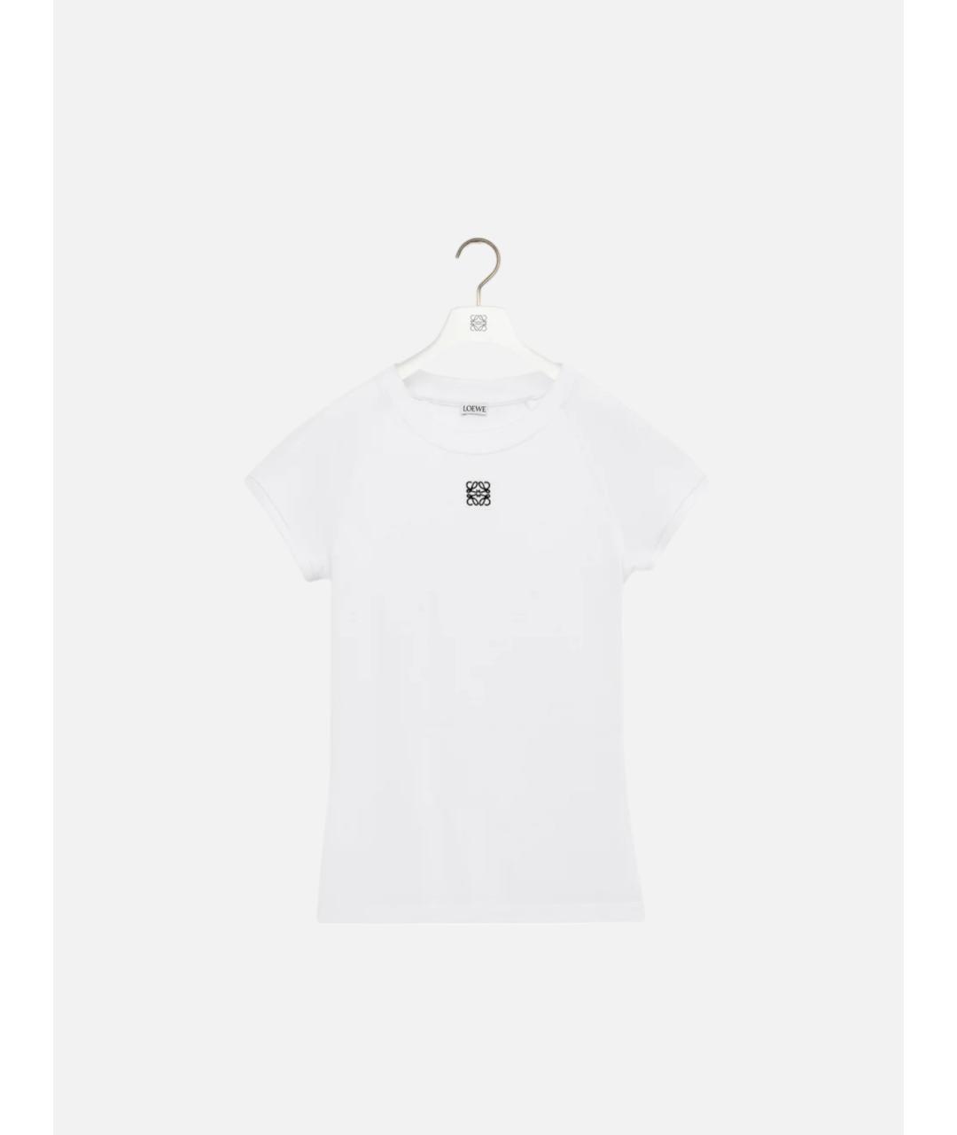 LOEWE Белая вискозная футболка, фото 5