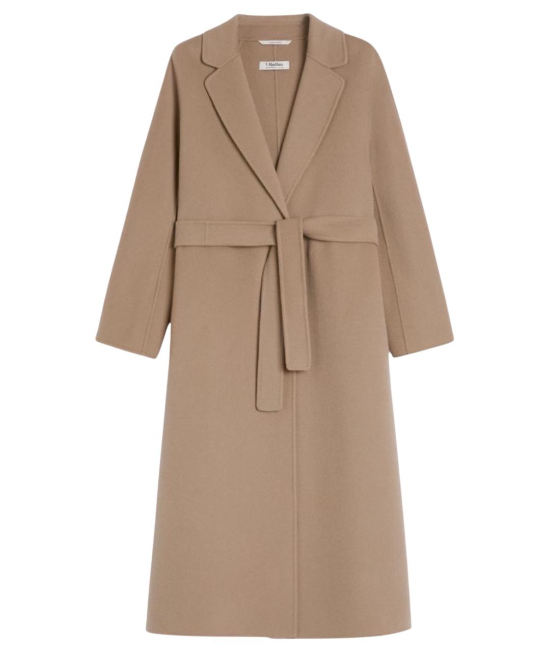 'S MAX MARA Бежевое шерстяное пальто, фото 1