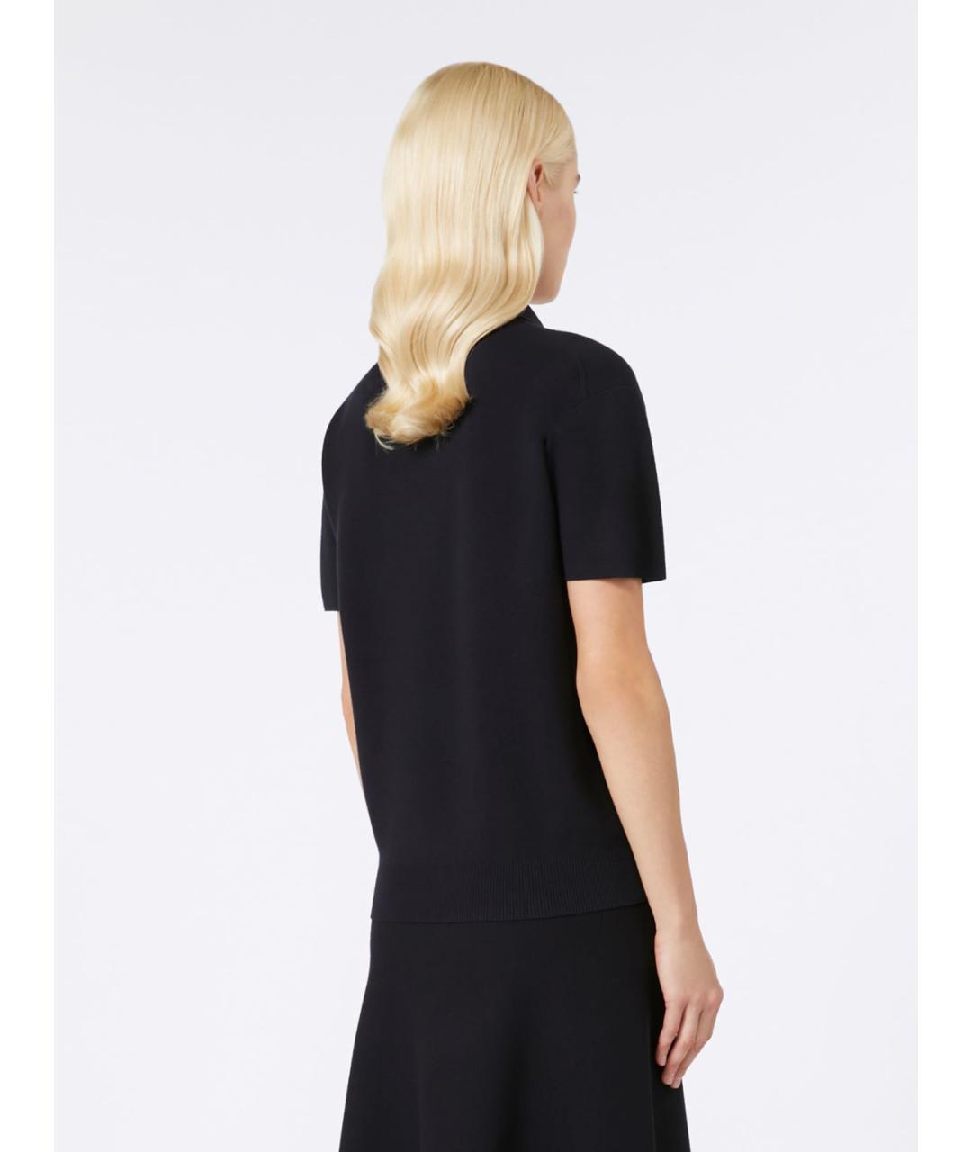 MAX MARA STUDIO Синий вискозный джемпер / свитер, фото 3