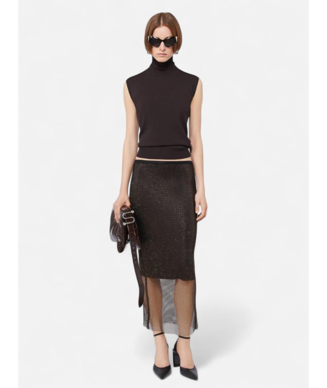 SPORTMAX Коричневая шерстяная жилетка, фото 2