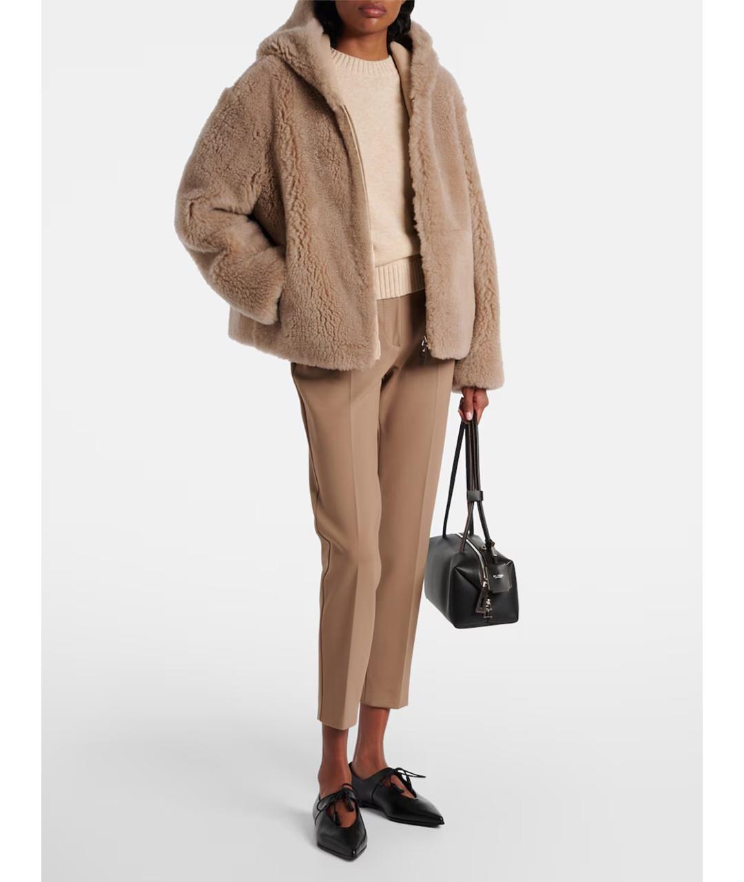 'S MAX MARA Бежевая шерстяная куртка, фото 2