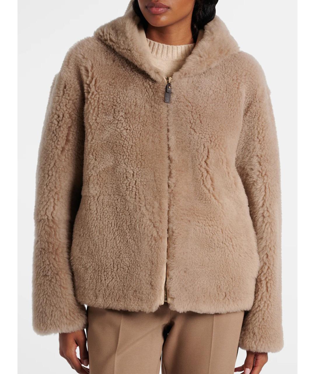 'S MAX MARA Бежевая шерстяная куртка, фото 5