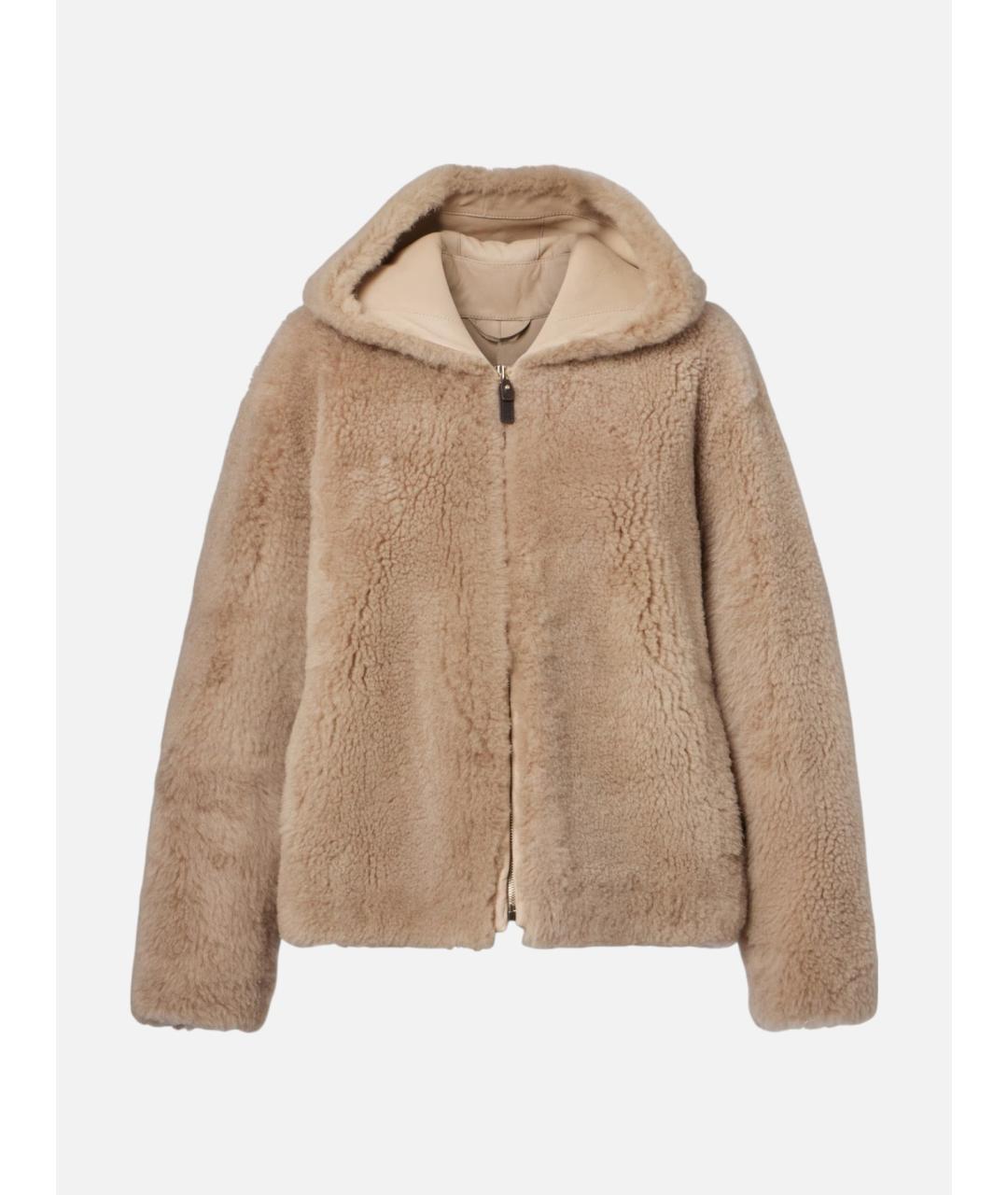 'S MAX MARA Бежевая шерстяная куртка, фото 6