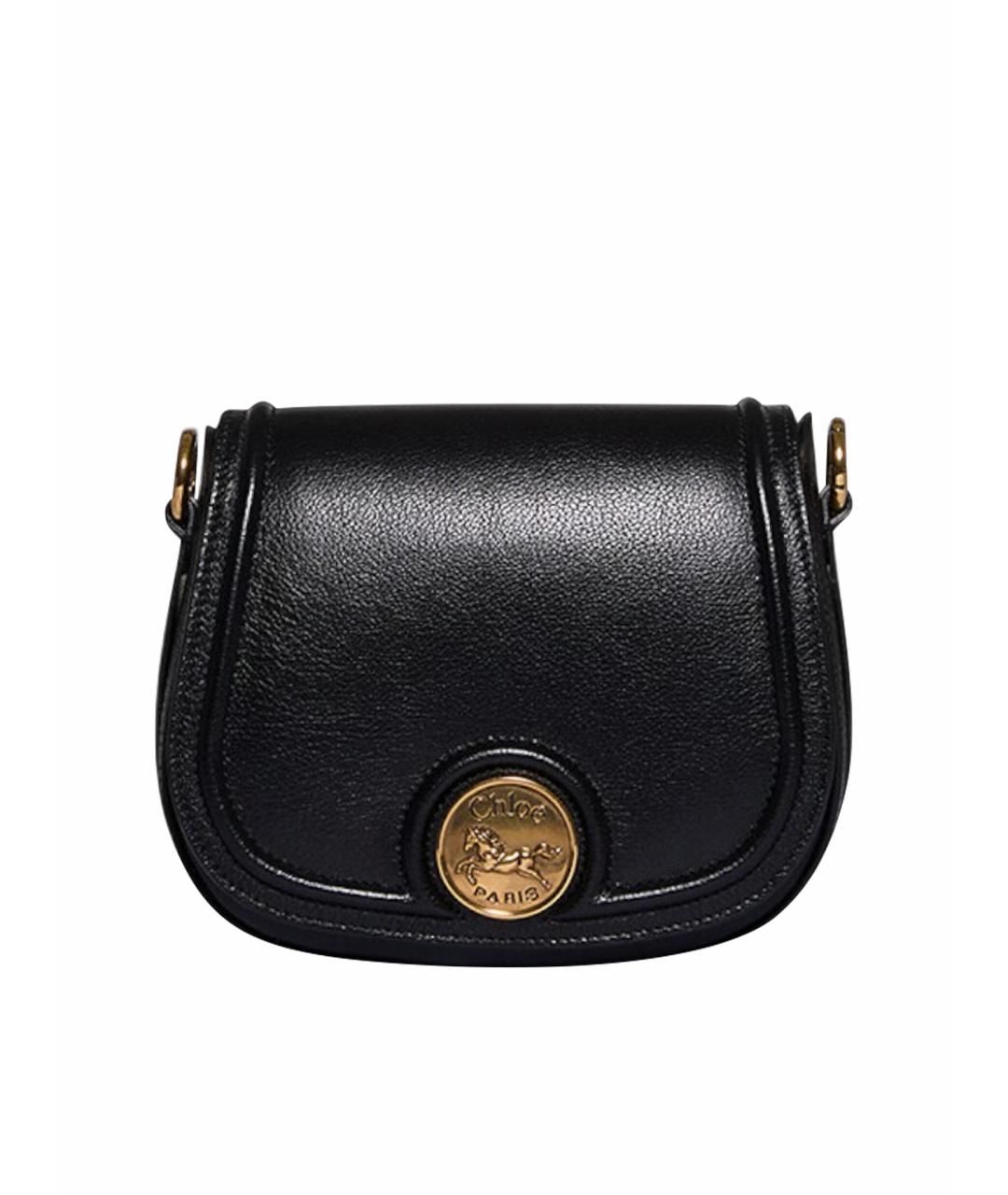 CHLOE Черная кожаная сумка через плечо, фото 1