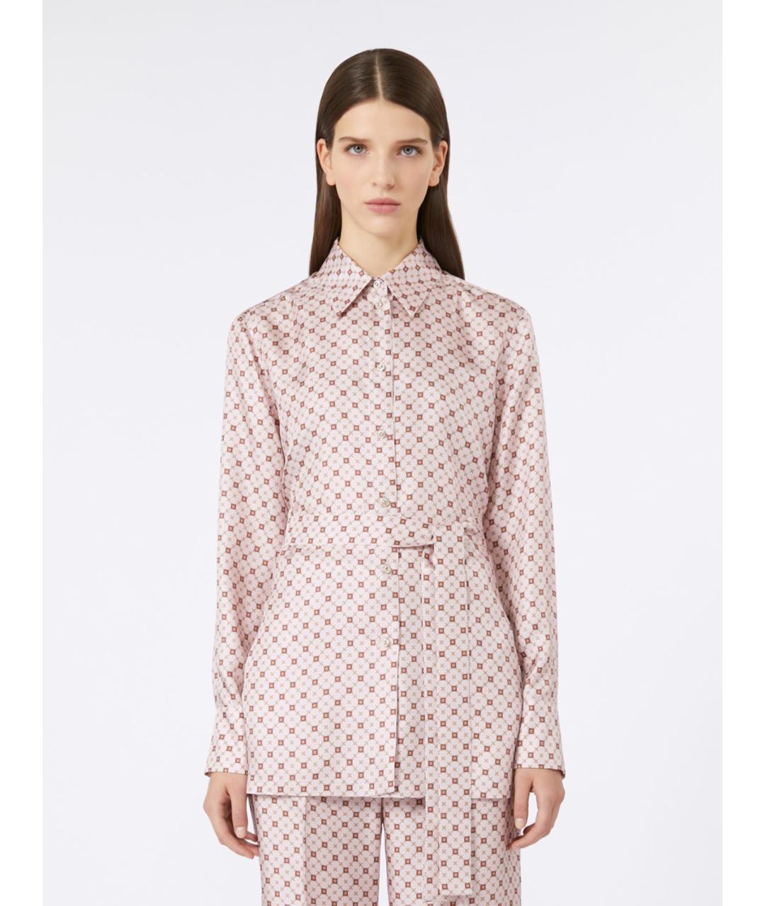 MAX MARA STUDIO Мульти шелковая рубашка, фото 5