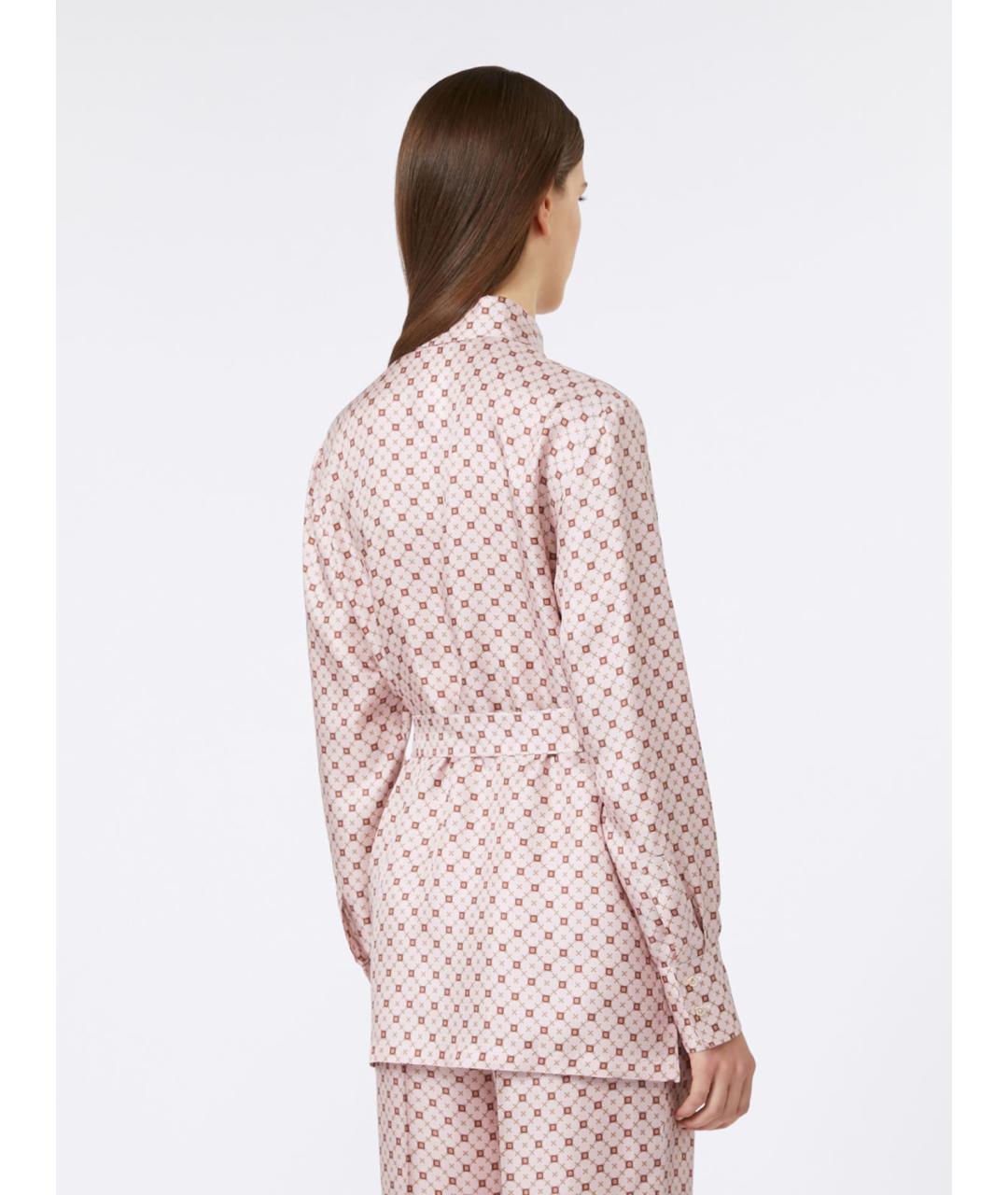 MAX MARA STUDIO Мульти шелковая рубашка, фото 4